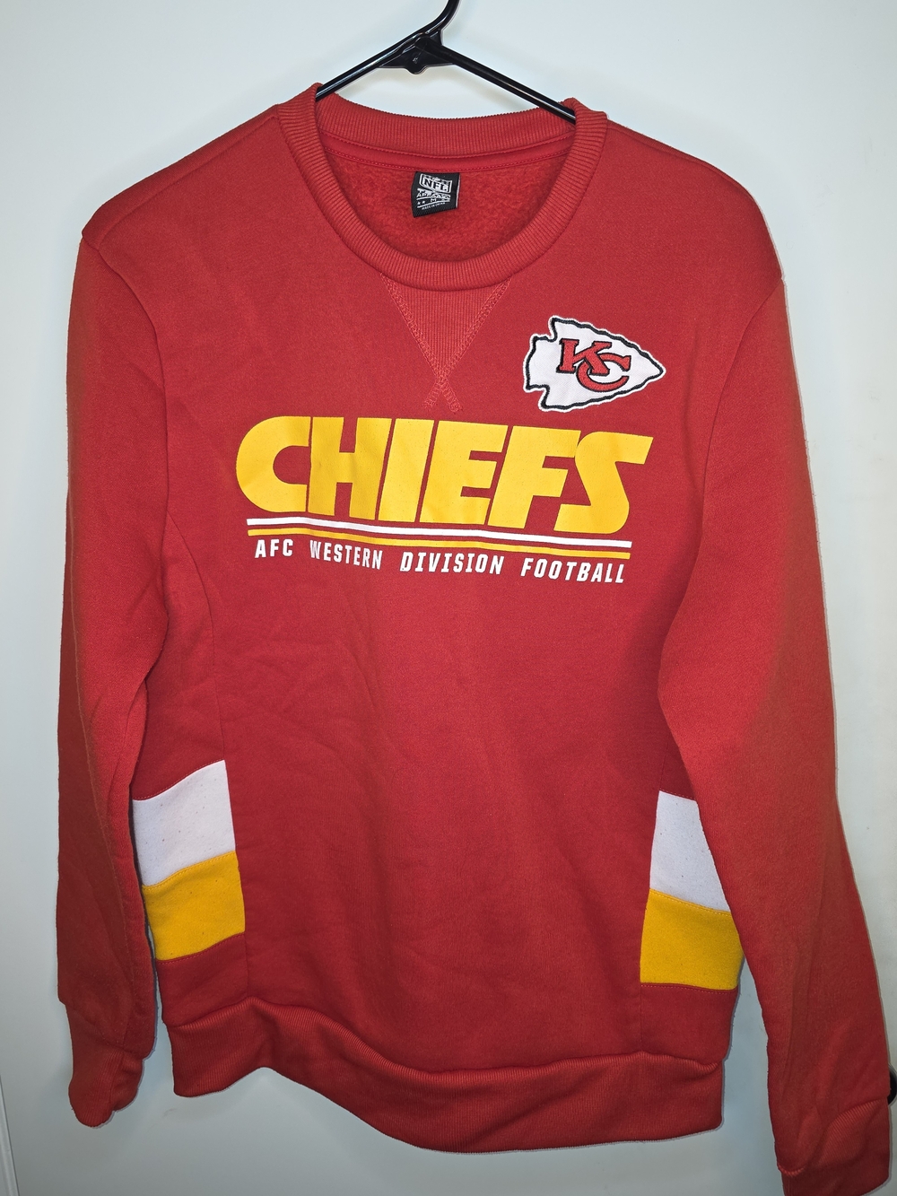 NFL Team Apparel Kansas City Chiefs Crewneck Med